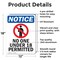 Signmission No One Under 18 Permitted OSHA Notice Sign, Aluminum, 12in W x 18in L, 2PK OS-2PACK-NS-A-1218-V-14706 - alternate 5